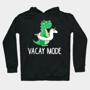 Vacay Mode Cute Dinosaur Funny Family Vacation Gift Hoodie